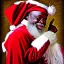 Placeholder: photograph, Father Christmas is African tribal wiseman, wizards and angels