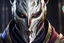 Placeholder: Jhin in 8k live action artstyle, bloody moon mask, close picture, intricate details, highly detailed, high details, detailed portrait, masterpiece,ultra detailed, ultra quality