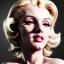 Placeholder: Realistic image portrait, sweet Marylin Monroe, blonde woman, cyberpunk style, long hair, highly detailed, unreal engine 5, ray tracing, RTX, lumen lighting, ultra detail, volumetric lighting, 3d, finely drawn, high definition, high resolution.