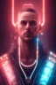 Placeholder: cyberpunk, head, men, portrai