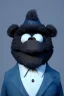 Placeholder: Waist up muppet Portrait, Kim Jong-un as muppet doll, black suit, photo studio, blue background, unreal engine 5, concept art, art station, god lights, ray tracing, RTX, lumen lighting, ultra detail, volumetric lighting, 3d.