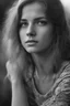 Placeholder: Face portrait of a beautiful Polish young woman taken by a Mamiya M645 camera with portrait lens on classic Ilford medium-format film