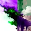 Placeholder: a texture of a beautiful clear sky violently exploding and raining dirty grey hues of purple, green, and brown that partially muddy the sky and make it ugly, surreal, dreamlike