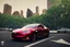 Placeholder: A Tesla 'Model Y' is parked, in 'Central Park' in New York City. (CINEMATIC, WIDE ANGLE LENS, PHOTO REAL)