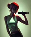 Placeholder: attraktive skinny Tank Girl by Jamie Hewlett; 8k resolution; realistic DSLR photography; concept art; comic style