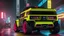 Placeholder: Hummer ultimate Street tuning Mansory Cyberpunk 2077 neon Style Rear View, Super Detailed, desktop wallpaper, 4K
