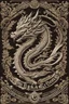 Placeholder: Design: The logo has a 3-dimensional background with a touch of traditional royal ornamentation. In the middle of the logo, there is an image of a dragon coiled around an Indonesian keris, symbolizing courage and strength. Text: The name "THE STORY OF THE LAND OF BORNEO" is displayed in the center of the logo in an elegant lettering style reminiscent of calligraphic art. Below it, there is the text "SOUTH KALIMANTAN" in smaller, cleaner font size