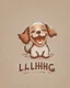 Placeholder: Laughing little puppy logo design Laughing little puppy logo design