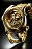 Placeholder: Request a dynamic image capturing the solid gold watch in motion, perhaps through a sweeping second-hand movement or by showcasing it on the wrist during an action-oriented moment.