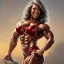 Placeholder: female bodybuilder by thomas kinkade