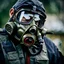 Placeholder: Ape Creature in a breathing device, gas mask, respirator Christopher Nolan, Dystopian, Extreme depth of field, bokeh blur, Alberta, all-natural, in the style of candid, imperfection, natural lighting, Fuji Film, Anamorphic lens