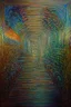 Placeholder: The fluctuation of faith and doubt; Surrealism inspired by Hundertwasser and Kandinsky; Golden Hour; Iridescent; Controversial; Supremely Detailed; Binary; dual picture