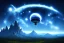 Placeholder: cosmos, ufo blue metallic, sky stars, sky blue light, light