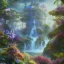 Placeholder: magical blu castel, bioluminsescent plants, 8k resolution, dynamic lighting, ultra hyperdetailed, waterfalls, ultra colourful flovers,, very small details, realistic.