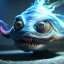 Placeholder: fluid ink angler fish creature, unreal engine 5, 8k resolution, photorealistic, ultra detailed