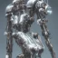 Placeholder: metallic mecha, retrofuturism, hajime sorayama