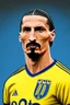 Placeholder: Zlatan Ibrahimovic Swedish football player ,cartoon 2d