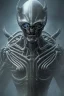 Placeholder: evil berserker, alien, tron, 8k, finely detailed, photo realistic, gothic, hr giger