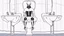 Placeholder: Toilet with robotic spider legs