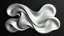 Placeholder: gray metallic smooth abstract figures on a monotonous black background