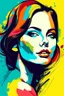 Placeholder: modern abstract woman painting vector