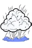 Placeholder: Simple thunderstorm clipart