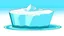 Placeholder: cartoon illustration: flat iceberg