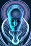 Placeholder: Spiritual being with Tentacles over human Head creating reality around, wrapping Spiral around people, Psychedelic