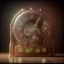 Placeholder: Steampunk clock,steampunk center composition, ultra realistic, shiny, smooth, studio quality, octane render, Surrealism, Triadic colour scheme,glow-stick, ambient lighting,nightclub lighting, polaroid, 100mm, --ar 1:1 --v4