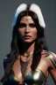 Placeholder: Barbarian character, animal hide armor, physically fit, tribal tattoos, washboard abs, dark eyeshadow, intricate eyeliner, soft round eyes, beads in hair, 8k resolution, cinematic smooth, intricate details, vibrant colors, realistic details, masterpiece, oil on canvas
