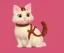 Placeholder: cute cat illustration isolated คมชัด