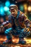 Placeholder: pen outline portrait of rad mad Chad pimp starlord gremlin smashing yoga master , prize winning oil painting,bokeh like f/0.8, tilt-shift lens 8k, high detail, smooth render, down-light, unreal engine