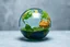 Placeholder: World environment and earth day concept with [globe and eco friendly enviroment on ball glass] . high quality, HD ,professional photo for an ecommerce shop, 8K ultra perfectionist, extra realist