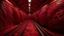 Placeholder: A dark red underground railway with lava designed in Mehndi design