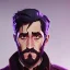 Placeholder: Portrait of a 30 year old warlock like Jake Gyllenhaal, Sherlock Holmes and Mary Poppins