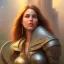 Placeholder: cinematic, majestic female barbarian, bokeh, castle fortress, by thomas kinkade mark keathley terry redlin