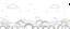 Placeholder: a series spaced curved and looping horizontal lines with paths inspired by clouds bubbles and flowers, cloud topography, whimsical cute, kawaii, black lines on white, vector lines