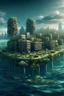 Placeholder: City built on the surface of the sea
