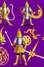 Placeholder: medieval Knight in golden jeweled armor vs dragon, violet color, high detail, sorcery, sparks, mechanical, plasma, treasure, weapons, slithery, legendary