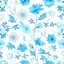 Placeholder: Seamless colourful floral design light blue white background