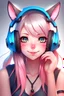 Placeholder: gamer girl with cat ears