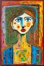 Placeholder: I AM; a painting with an admixture of Paul Klee and Hundertwasser