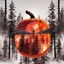 Placeholder: Double exposure photo layering. phantasmal ethereal Jack-O-Lantern. crimson sunset twilight over autumnal forest. Colorful with lots of orange and crimson. gold crystals. flying leaves, Light particles. glittering haze, Artistic and Sinister. Dan Mountford, Andreas Lie. Luke Gram. Jeremy Mann. Artstation. Sharp focus. Vibrant, Dark and moody, reflective, deep shadows