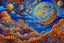 Placeholder: painting of cloud with filigree moon, very cloudy sky, in the style of emily balivet, precise, detailed architecture paintings, colorful dreams, james c. christensen, spectacular backdrops, psychedelic color schemes, rui palha painting of cloud with moon sky, in the style of emily balivet, precise, detailed architecture paintings, colorful dreams, james c. christensen, spectacular backdrops, psychedelic color schemes, rui palha" Modifiers: elegant extremely detailed intricate very attractive bea