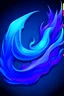 Placeholder: L with blue and purple flames