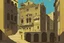 Placeholder: Atrani Sorrento Salerno Belle Epoque Jugendstil in ghibli style. Old 2d game Metal slug graphic style.