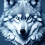 Placeholder: wolf, blue, black, masterpiece, expert, 8K, hyperrealism, sharp focus, cinematic lighting