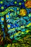 Placeholder: represents two flows: they have the same average flow, but different turbulent intensity. use as reference The Starry Night by van gogh