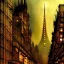 Placeholder: Metropolis, detailed facades , watercolor, by john atkinson Grimshaw, detailed painting,matte painting, alphonse mucha, greg rutkowski