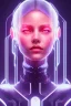 Placeholder: cyberpunk, head, women, portrai, tron